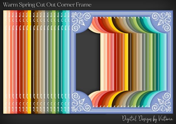 Bringing Fresh Life to Your Designs with Warm Spring Cut out Corner Frames