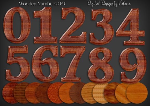 Bringing Rustic Charm to Your Projects with Wooden Numbers 0-9
