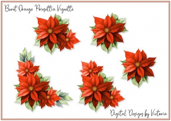 Burnt Orange Poinsettia Vignette: A Creative Essential