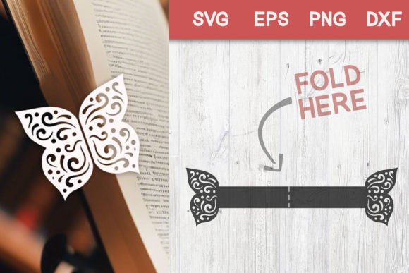 Decorative Butterfly SVG: The Foldable Bookmark Template