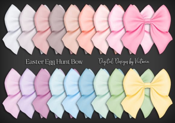 Easter Egg Hunt Bow: 18 High-Res PNGs for Crafting