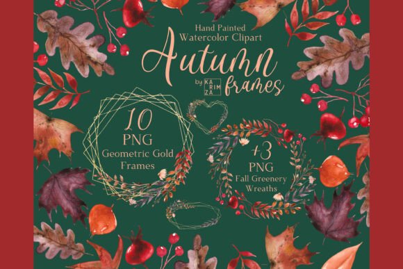 Elevate Your Autumn Designs with Premium Fall Wreath and Frame PNG Clipart