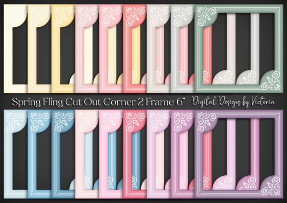 Elevate Your DIY Projects with the Spring Fling Cut out Corner Frame 2 Collection