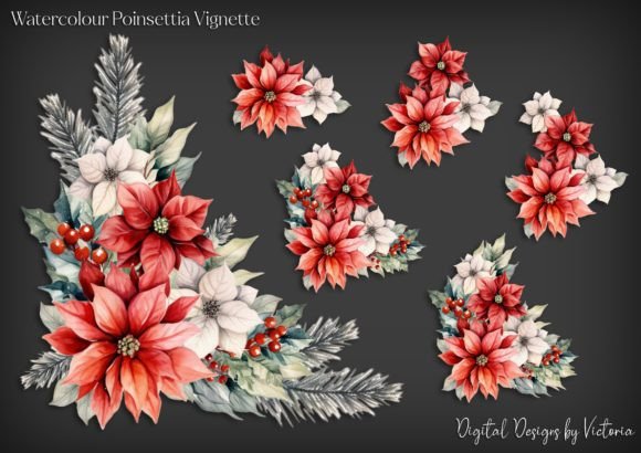 Elevate Your Paper Crafts with a Watercolour Poinsettia Vignette