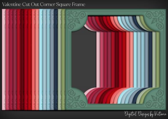 Elevate Your Valentine's Day Projects with Cut-Out Corner Square Frames