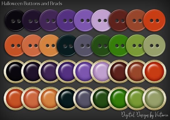 Elevating Autumn Crafts with High-Resolution Halloween Buttons and Brads