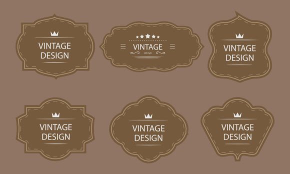 Elevating Brand Identity with an Elegant Vintage Label Frame Set