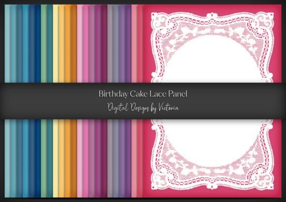 Elevating Celebration Designs with the Birthday Cake Lace Panel