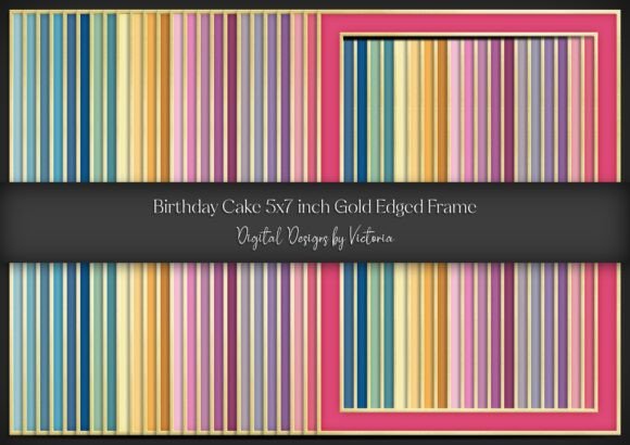 Elevating Personal Celebrations with the Birthday Cake 5x7 Gold Edged Frame Collection