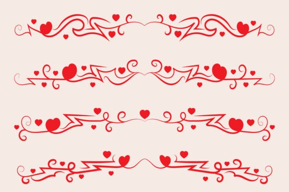 Elevating Visual Narratives: The Strategic Role of the Valentine's Day Heart Swirls Divider SVG in Modern Design