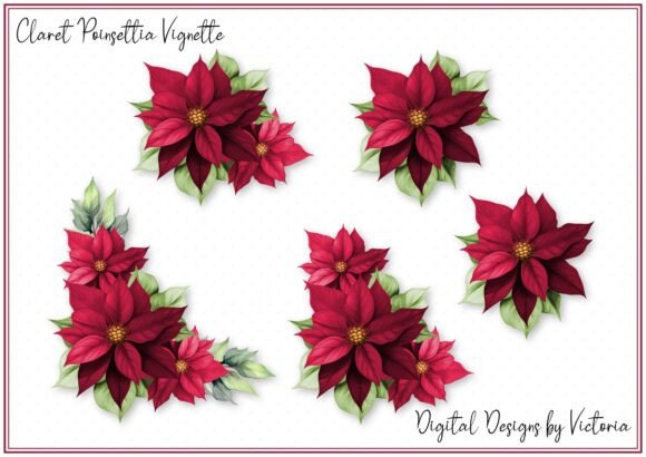 Elevating Winter Crafts with the Claret Poinsettia Vignette