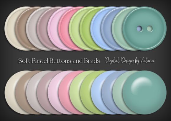Elevating Your Crafts with Soft Pastel Buttons and Brads