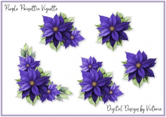 Elevating Your Paper Crafts with the Purple Poinsettia Vignette