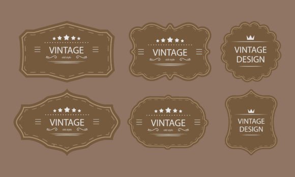 Evaluating the Elegant Vintage Label Frame Collection for Modern Design Projects