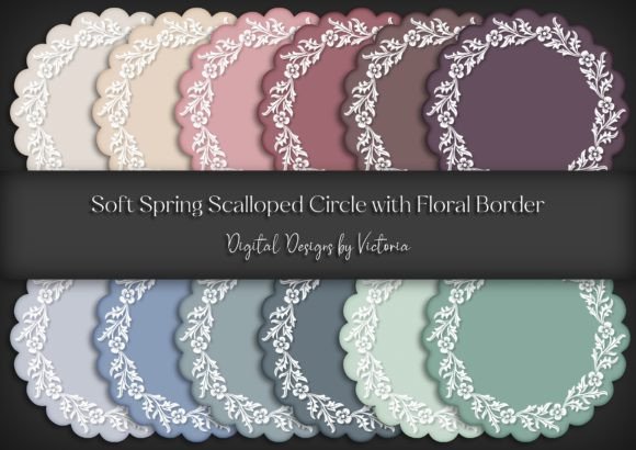 Evaluating the Soft Spring Scalloped Circle with Border for Digital Crafting