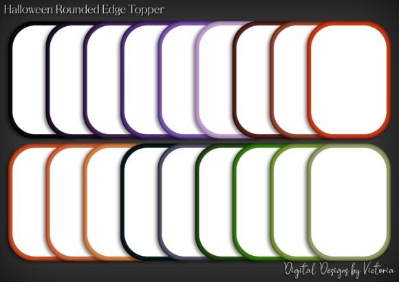 Halloween Round Edged Topper: A Versatile Design Kit
