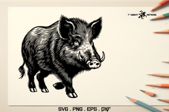 Integrating Dynamic Wild Boar SVG Artwork into Professional Design Workflows