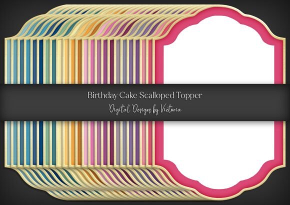 Integrating the Birthday Cake Scolloped Topper into Professional and Creative Workflows