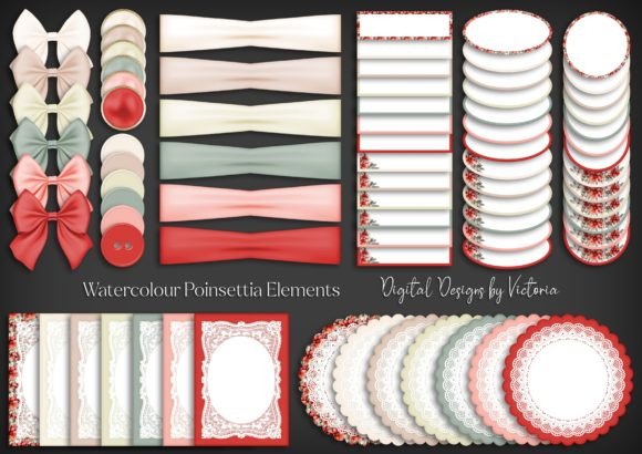 Integrating Watercolour Poinsettia Elements into Your Creative Workflow