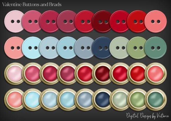 Mastering Your Valentine's Crafts with High-Resolution Buttons and Brads