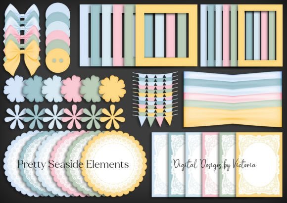 Pretty Seaside Elements for Design