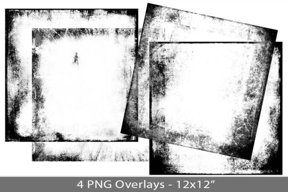 Revitalizing Digital Designs with Distress Frame PNG Overlays