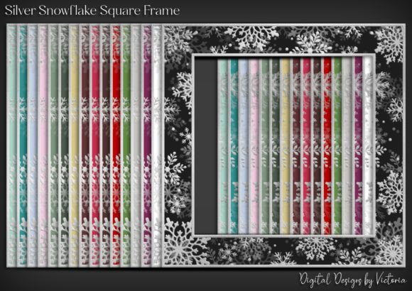 Silver Snowflake Square Frame: Creative Design Ideas