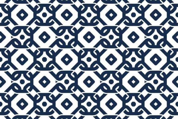 Square Circle Chain Pattern: A Versatile Design Asset