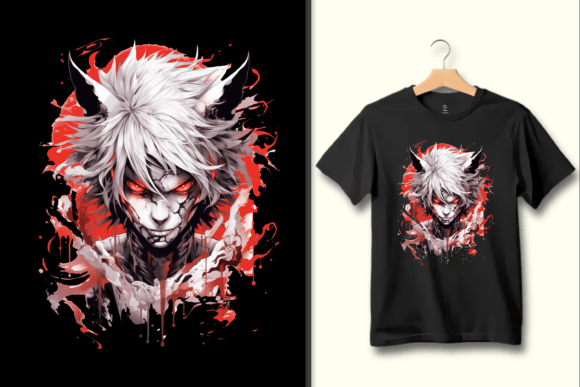 Strategic Branding with the Fierce Anime Demon PNG T-Shirt Graphic