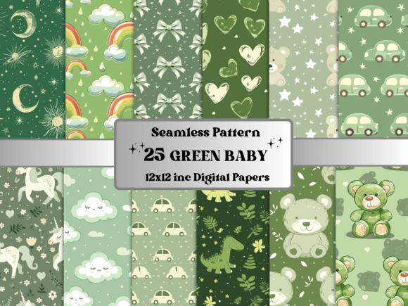 Strategic Design Decisions: Leveraging Seamless Green Baby Pattern Paper for Professional Projects