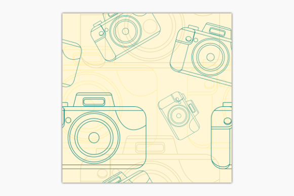 Unlocking Creative Potential with the Outline Style Camera Seamless Pattern