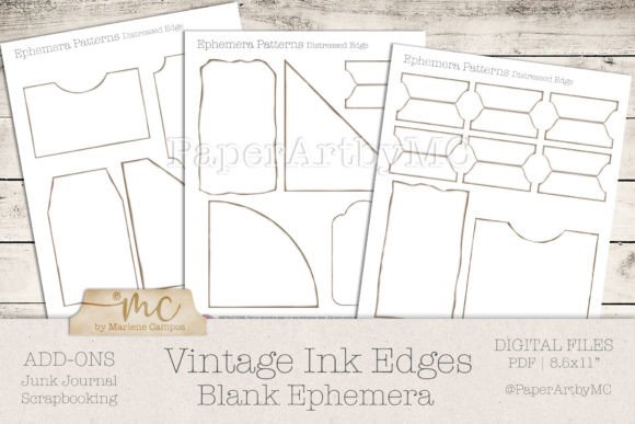 Unlocking Creative Potential with the Vintage Ink Edge Blank Ephemera Template