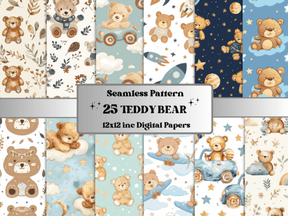Unlocking Creativity with Seamless Teddy Bear Pattern Paper for Journals and Nurseries