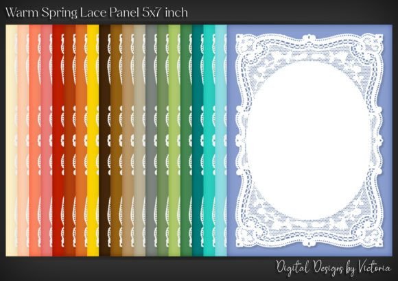 Unlocking Creativity with the Warm Spring Lace Panel 5x7 Inch Collection