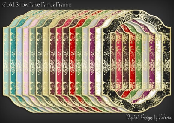 Unlocking Winter Elegance with the Gold Snowflake Fancy Frame Collection