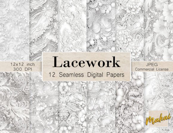 Unveiling the Elegance of White Silver Lace Seamless Patterns for Modern Design